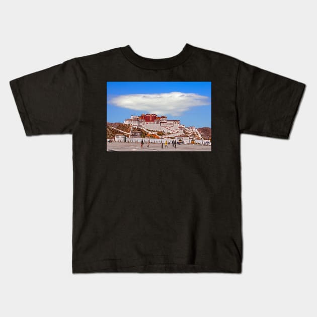 Potala Palace. Kids T-Shirt by bulljup